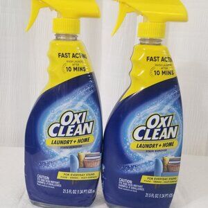 Oxi Clean Laundry + Home Stain Remover for every day Stains 2 Brand New Bottles